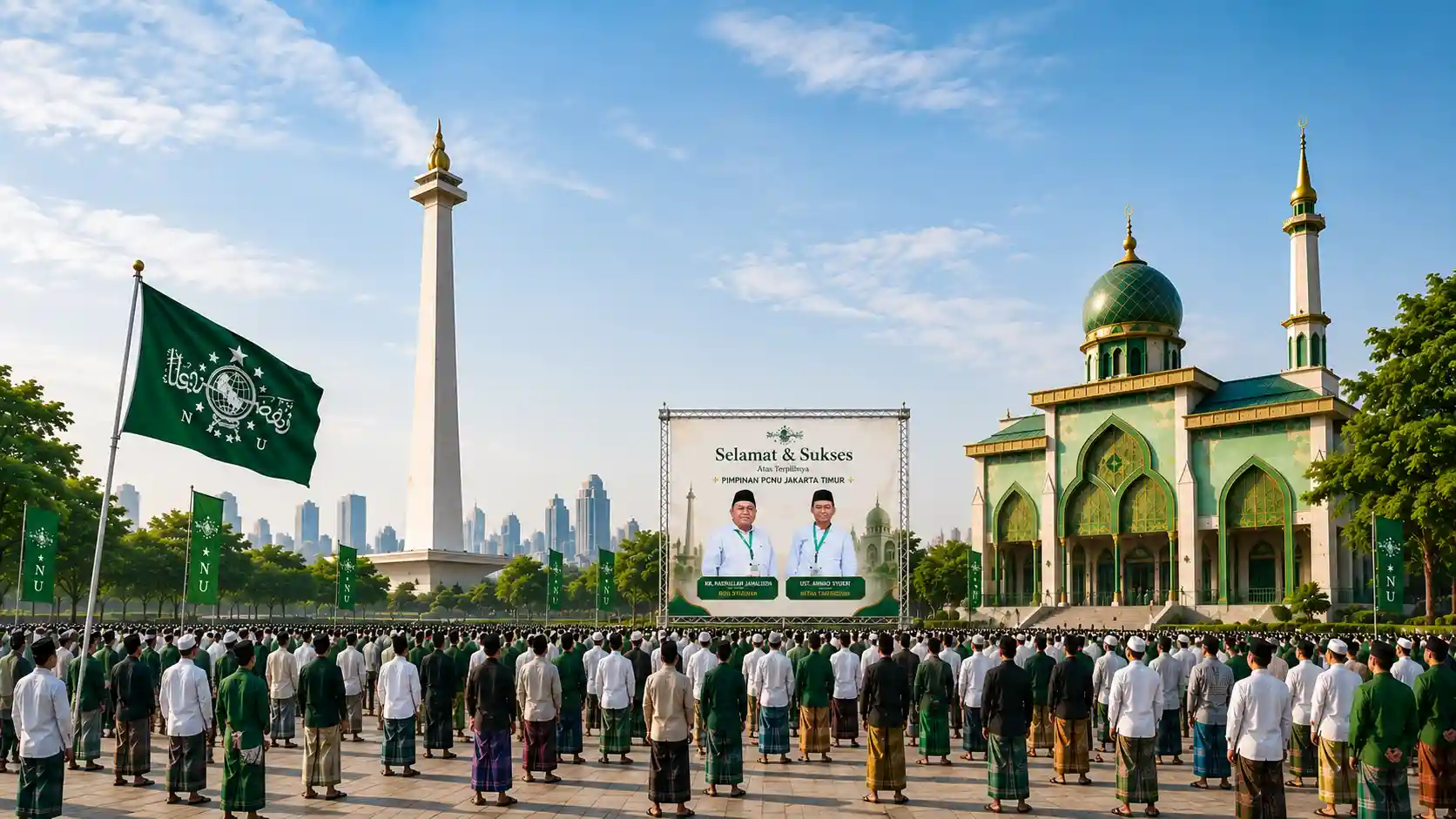 Kebersamaan pengurus dan warga PCNU Pengurus Cabang Kabupaten Ngada